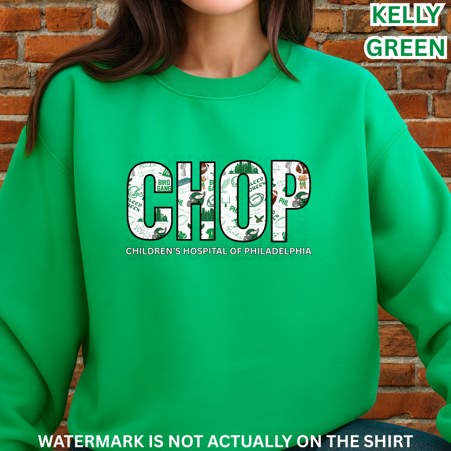 CHOP Kelly Green “Gameday” Philadelphia Football Inspired T-Shirt/Crewneck/Hoodie