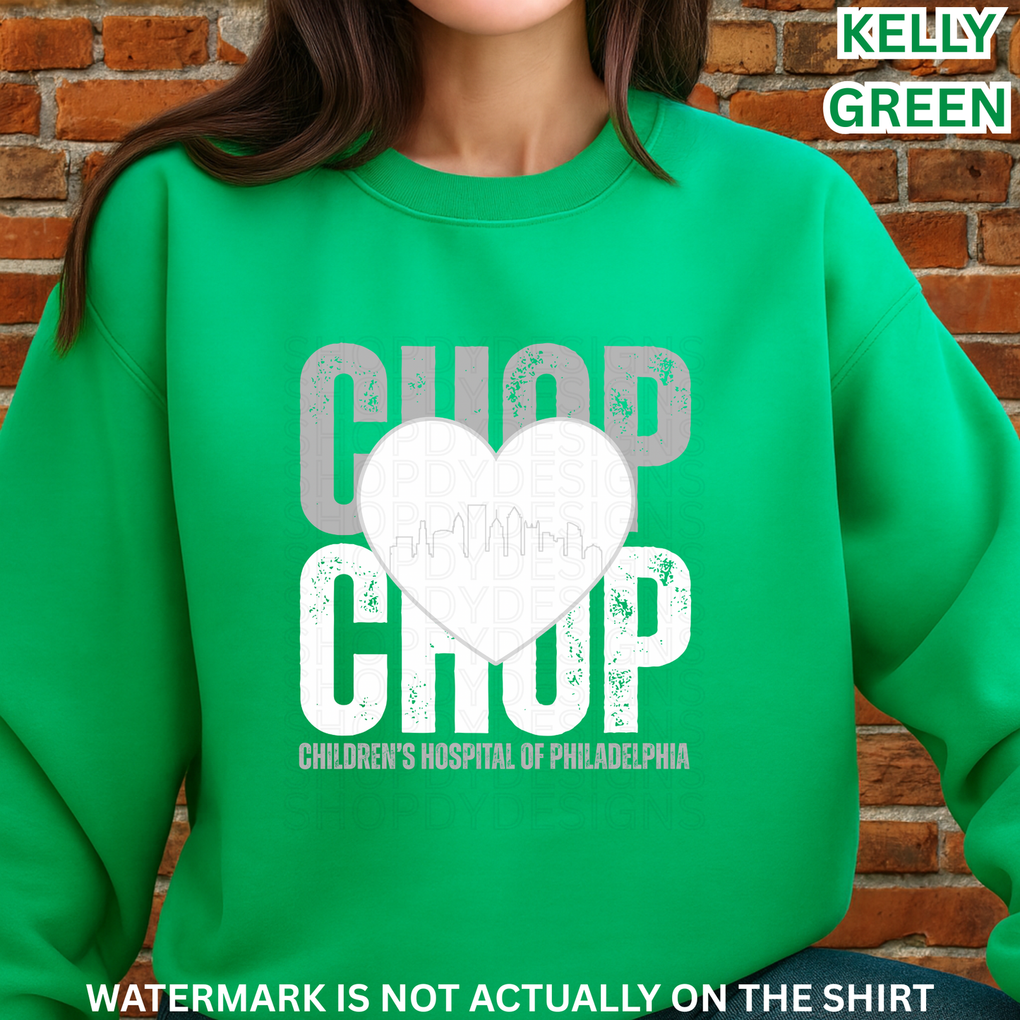 CHOP Stacked Heart Philadelphia Skyline Shirt | Philly Healthcare Pride Apparel