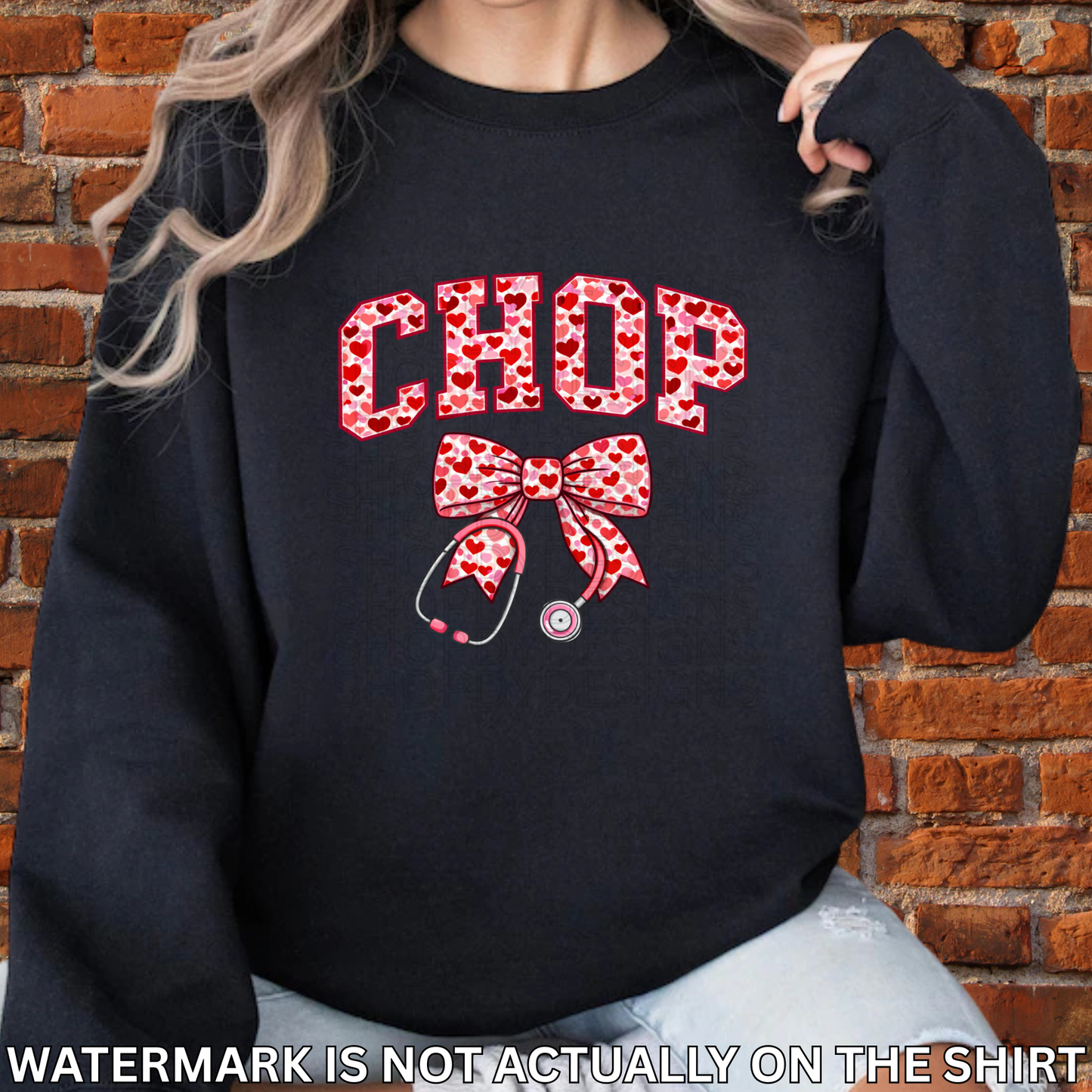 CHOP Heart Coquette Bow & Stethoscope T-Shirt/Crewneck/Hoodie