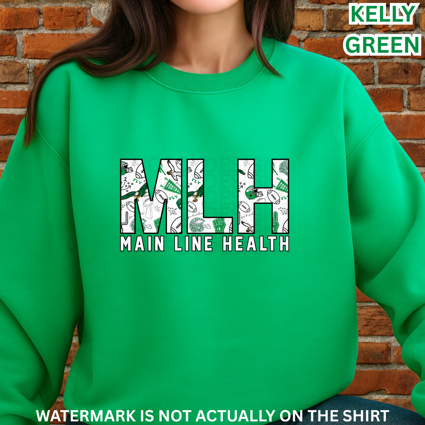 Main Line Health MLH “Touchdown” Philadelphia Football Inspired T-Shirt/Crewneck/Hoodie