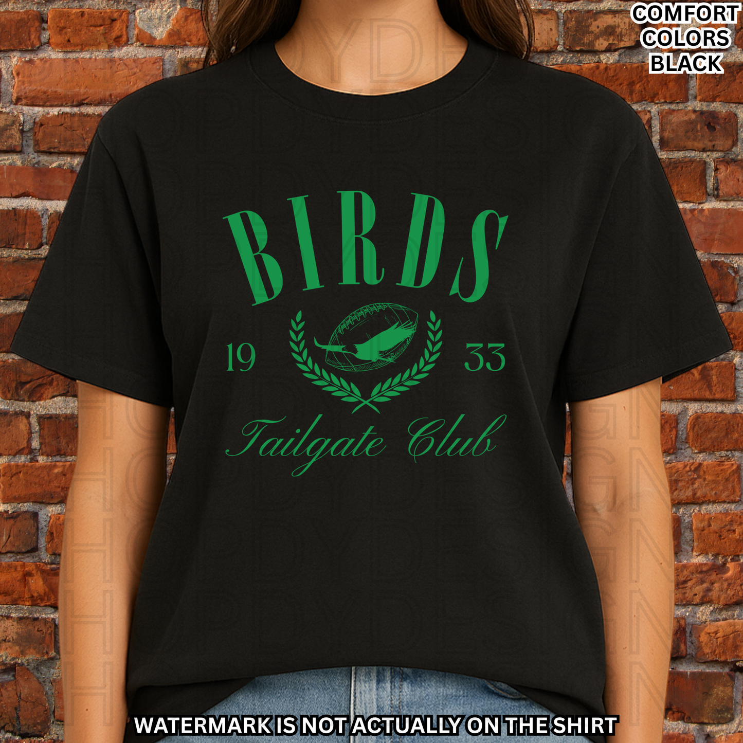 Birds Football Tailgate Club Comfort Colors T-Shirt