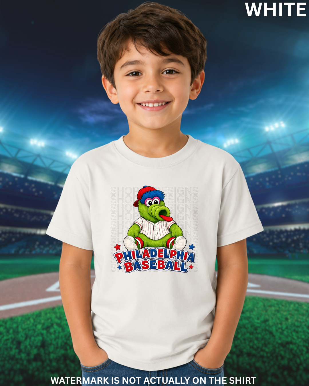 Philadelphia Baseball Inspired Youth Mascot Graphic Tee | Youth T-Shirt