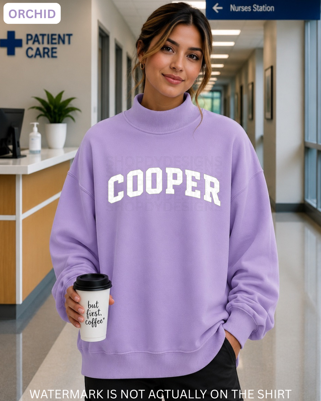 Cooper Varsity Mockneck Oversized Sweatshirt