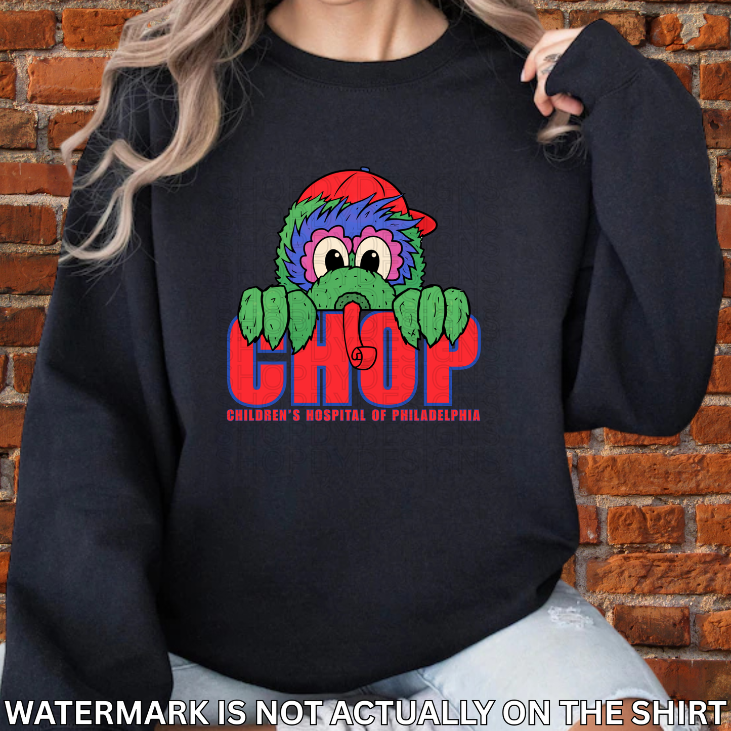 CHOP Philly-Inspired Mascot Shirt – Peek-A-Boo Graphic Tee, Crewneck & Hoodie for Hospital Staff