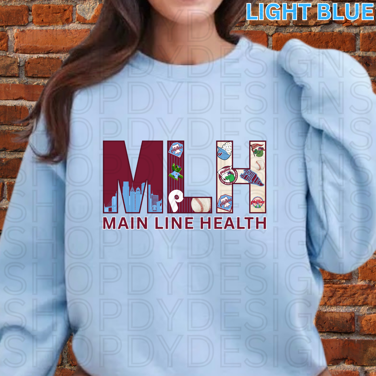 Main Line Health MLH “The Dugout” Shirt - Unique Phillies Inspired T-Shirt/Crewneck/Hoodie