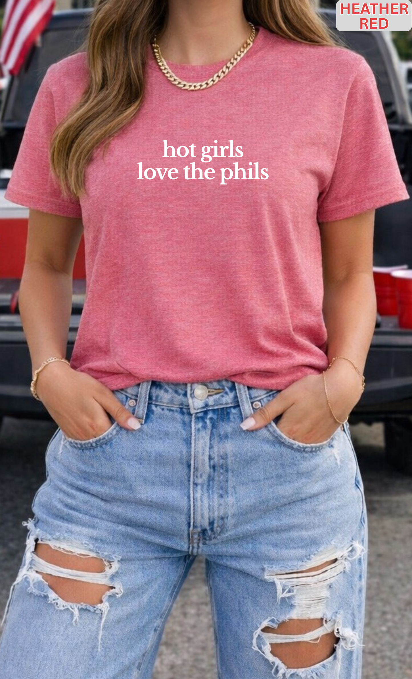 Hot Girls Love the Phils Shirt | Philly Baseball Fan T-Shirt, Crewneck Sweatshirt, Hoodie