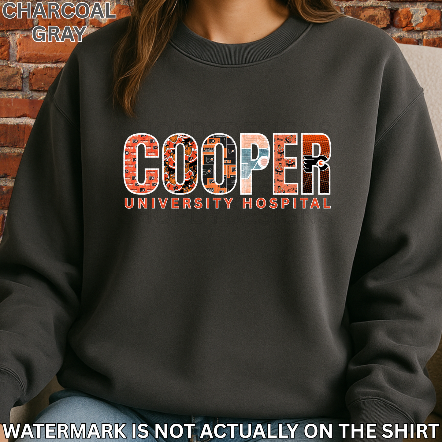 Cooper University Hospital “Hat Trick” Philly Hockey Inspired Shirt, Crewneck Sweatshirt, Hoodie| Healthcare Worker Apparel