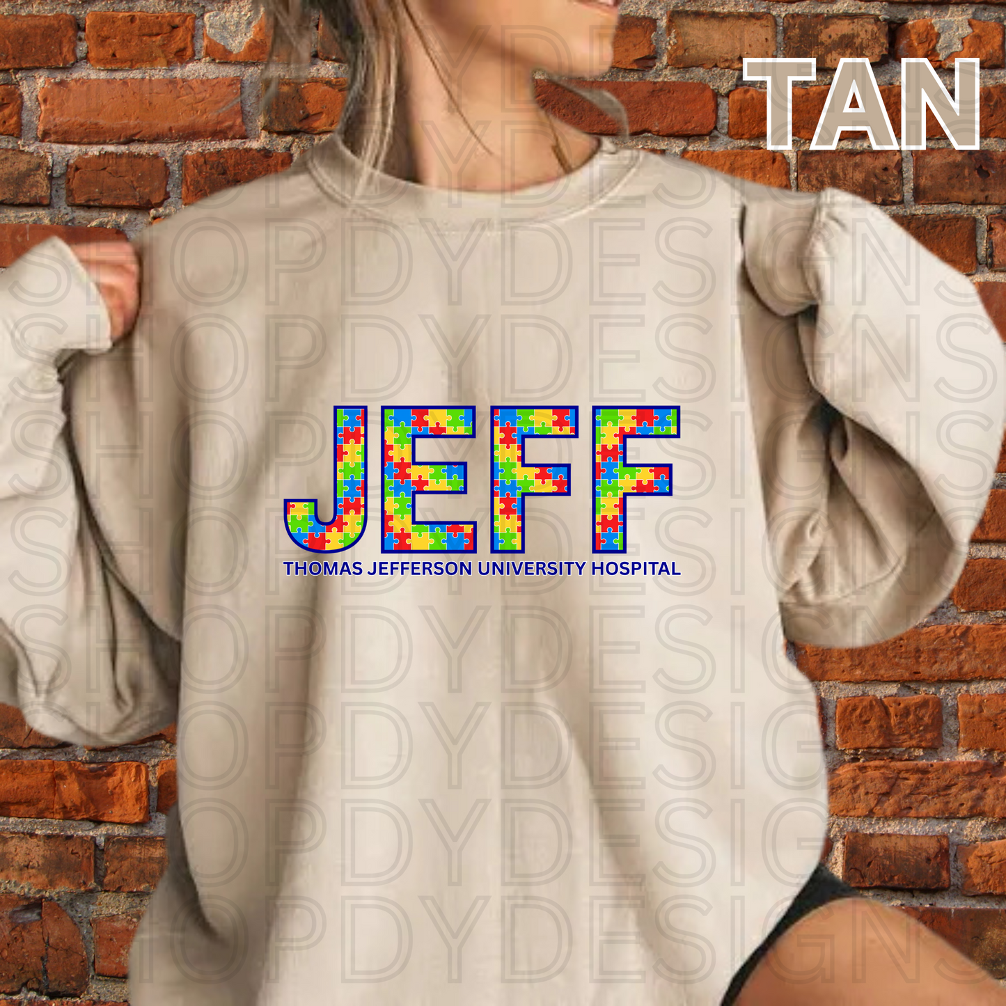 Jefferson Hospital Autism Puzzle Letters T-Shirt/Crewneck/Hoodie