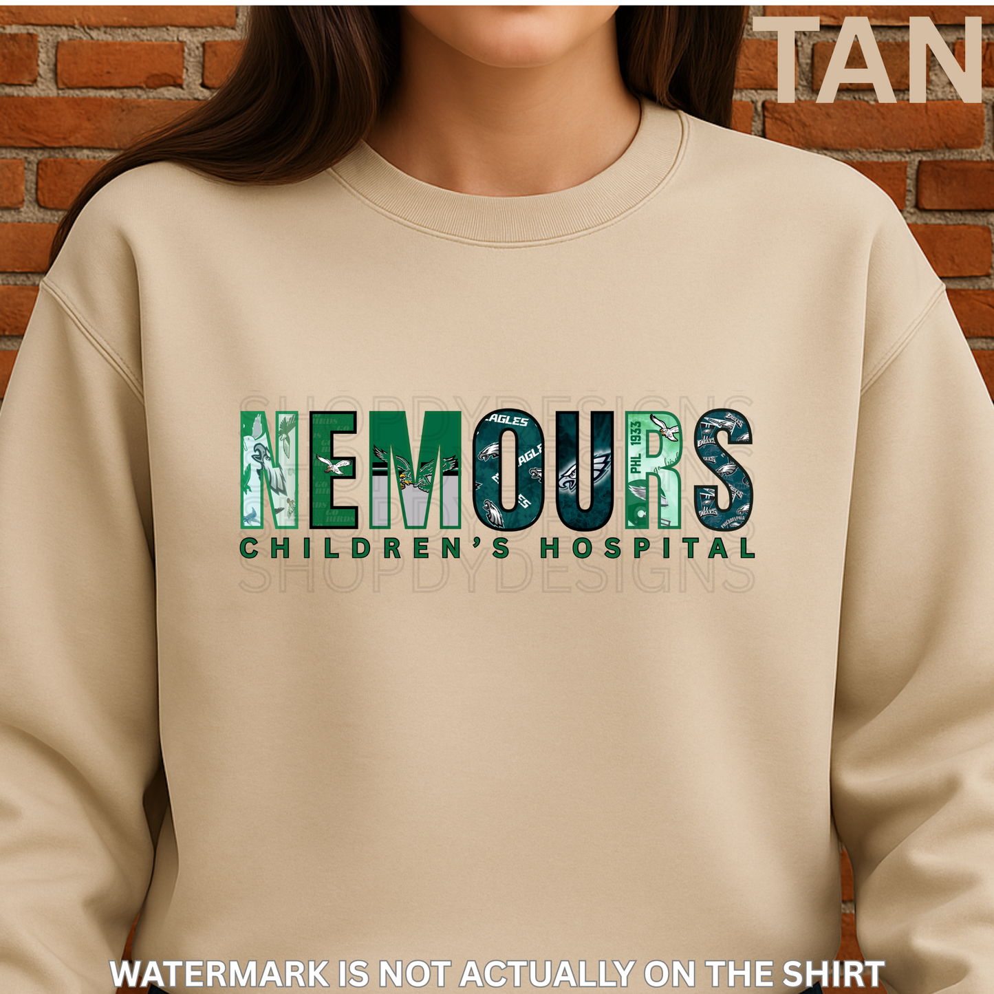 Nemours Children’s Hospital “First Down” Philadelphia Football Inspired Shirt, Crewneck Sweatshirt, Hoodie| Healthcare Worker Apparel