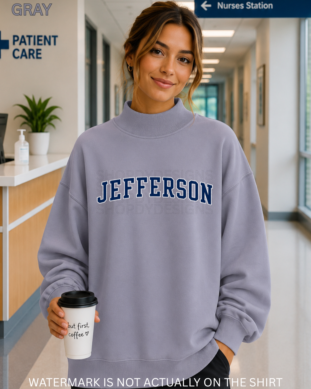 Jefferson Varsity Mockneck |Oversized Sweatshirt