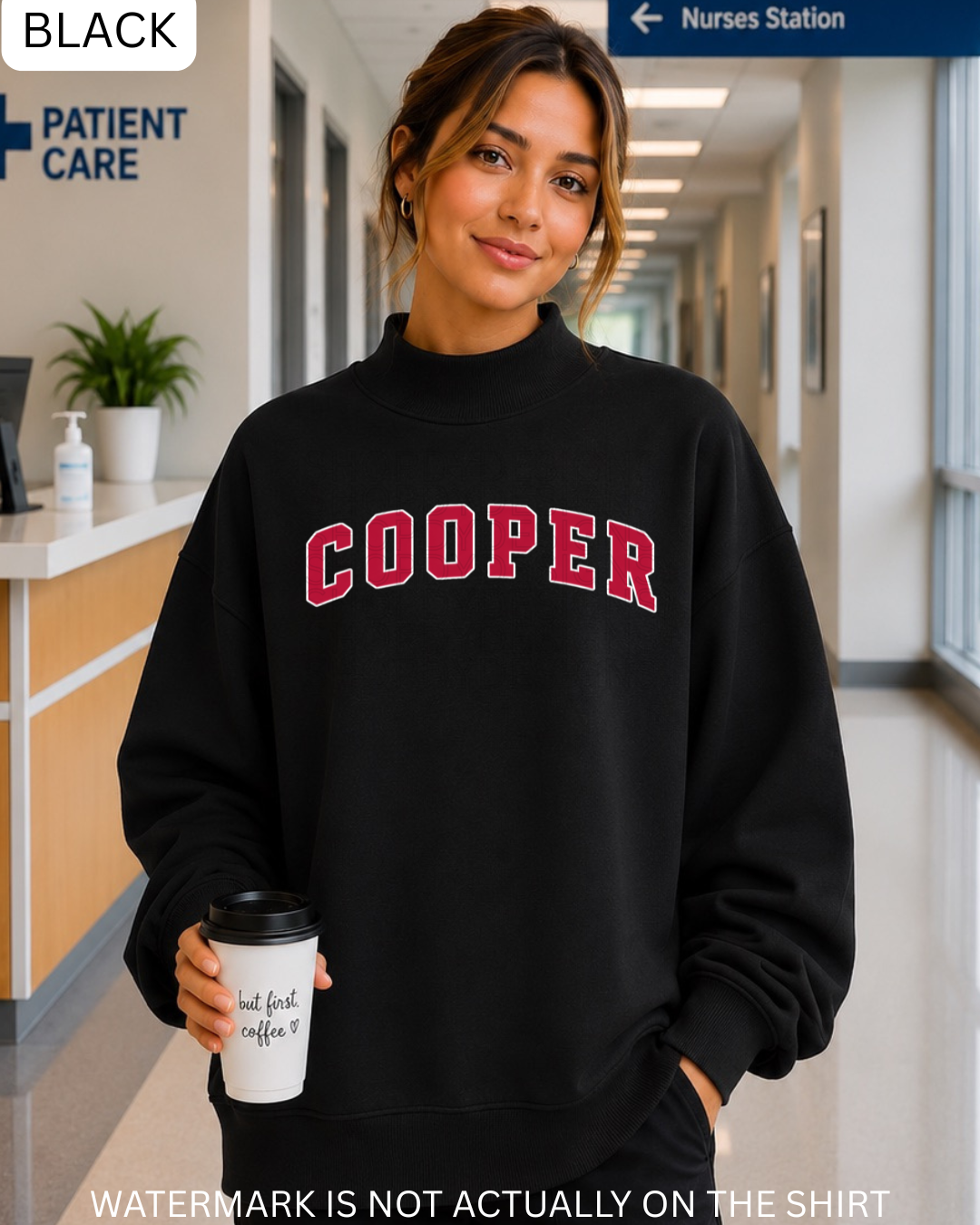 Cooper Varsity Mockneck Oversized Sweatshirt