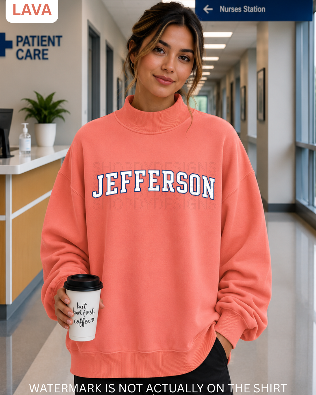 Jefferson Varsity Mockneck |Oversized Sweatshirt