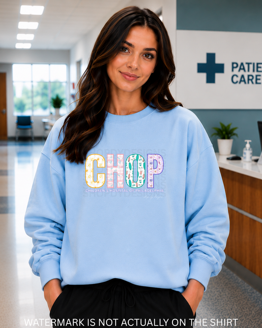 CHOP “Beach Vibes” T-Shirt, Crewneck Sweatshirt & Hoodie