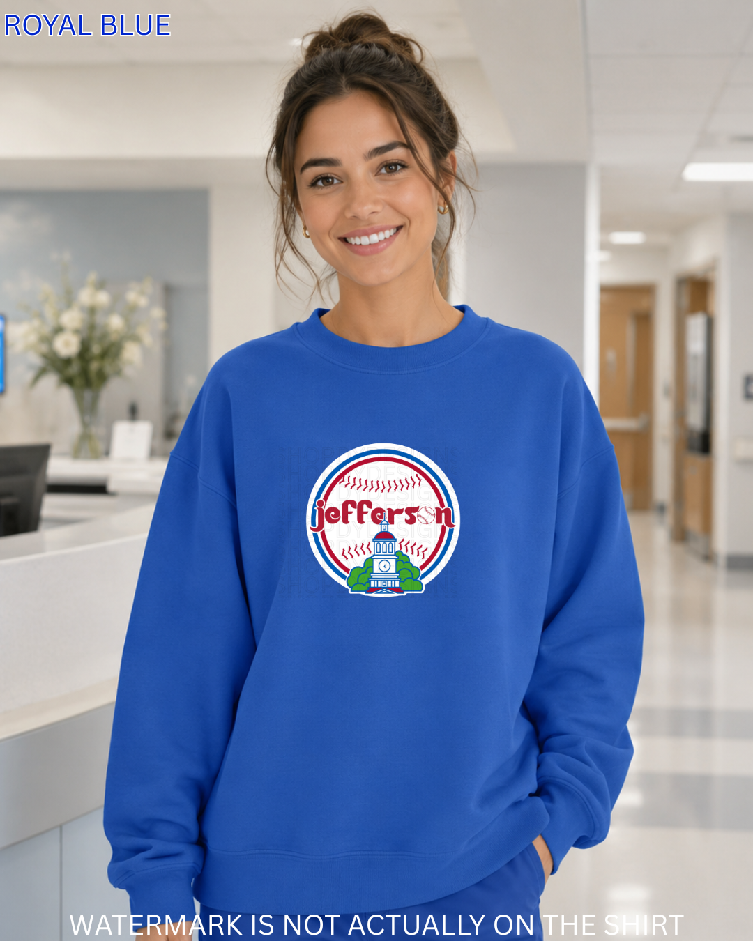 Jefferson Vintage Philadelphia Baseball Inspired City Hall T-Shirt, Crewneck Sweatshirt & Hoodie