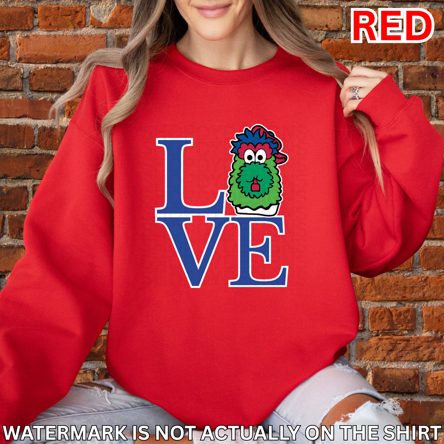 Phanatic Head Love Park Shirt | Philly Baseball Fan T-Shirt, Crewneck Sweatshirt, Hoodie