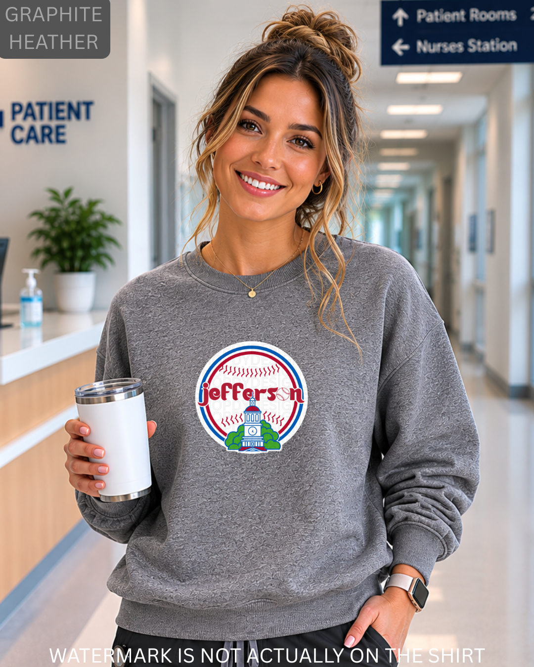 Jefferson Vintage Philadelphia Baseball Inspired City Hall T-Shirt, Crewneck Sweatshirt & Hoodie