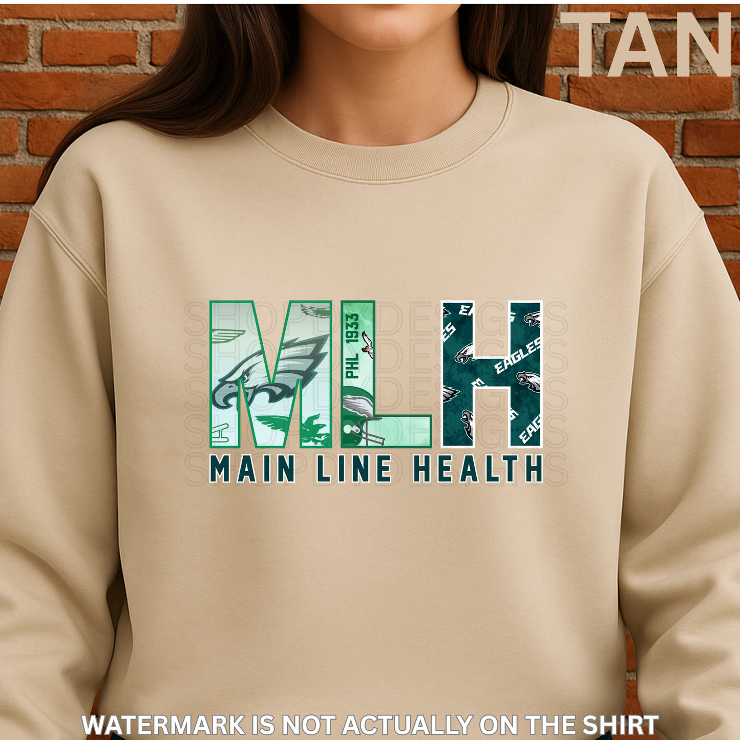 Main Line Health MLH “First Down” Philadelphia Football Inspired T-Shirt/Crewneck/Hoodie