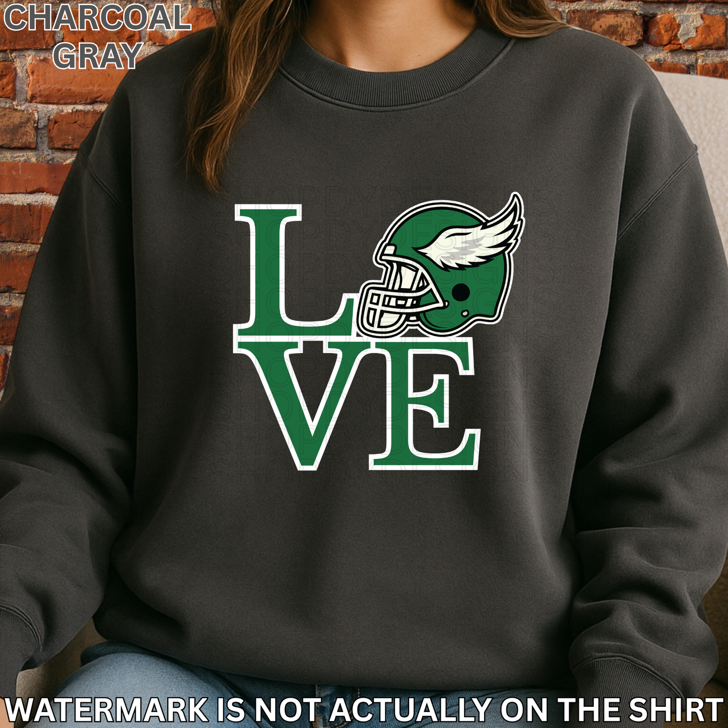 Birds Football Helmet Love Park Shirt | Philly Football Fan T-Shirt, Crewneck Sweatshirt, Hoodie