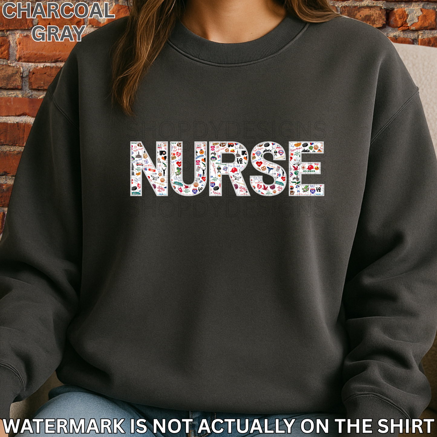 NURSE Philly Vibes T-Shirt, Crewneck Sweatshirt & Hoodie