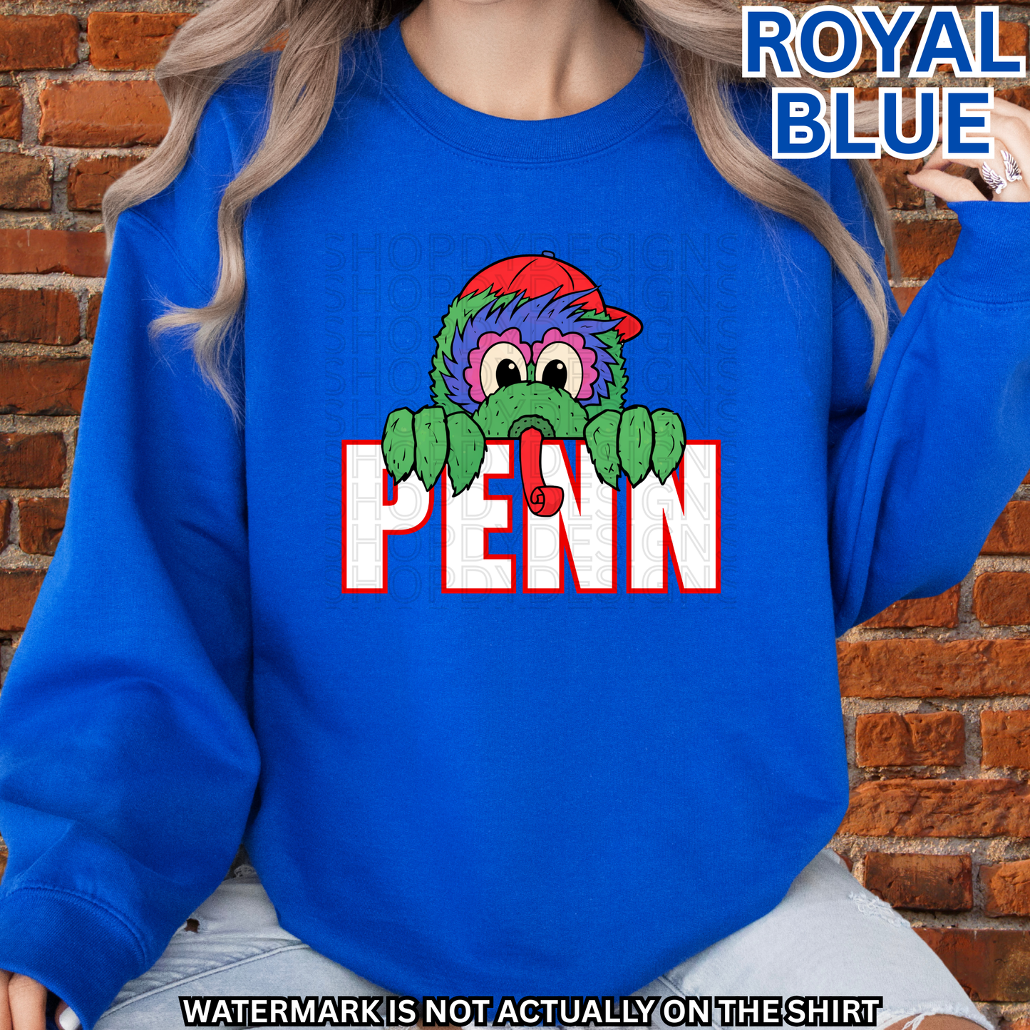 Penn Philadelphia Baseball Mascot Inspired “Peek-A-Boo” T-Shirt, Sweatshirt & Hoodie