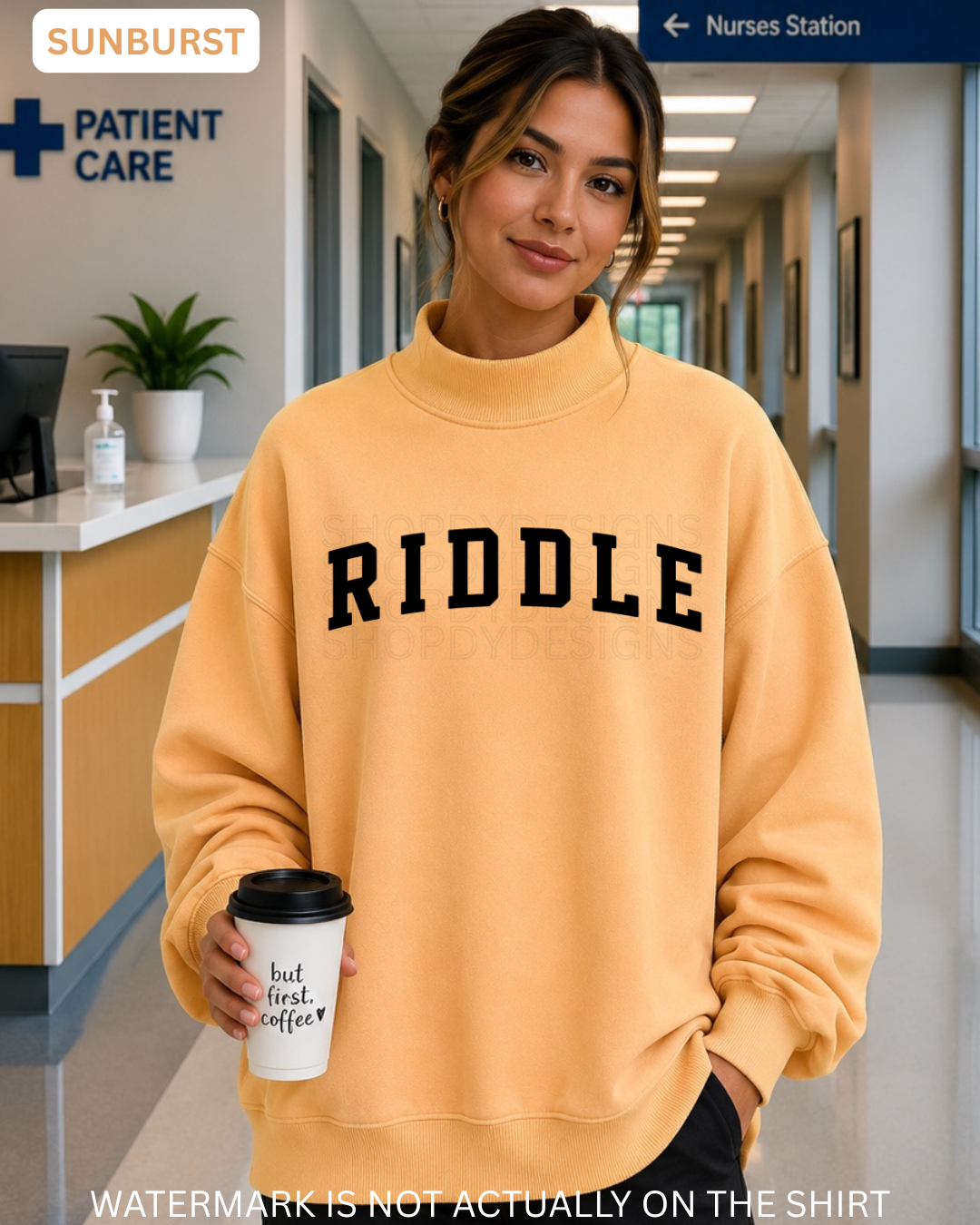 Riddle Varsity Mockneck Oversized Sweatshirt