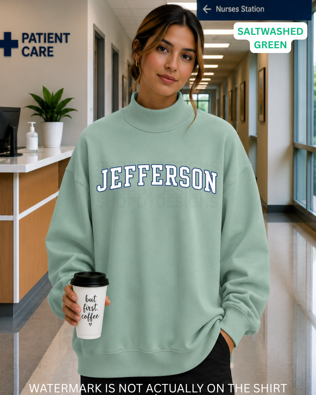 Jefferson Varsity Mockneck |Oversized Sweatshirt