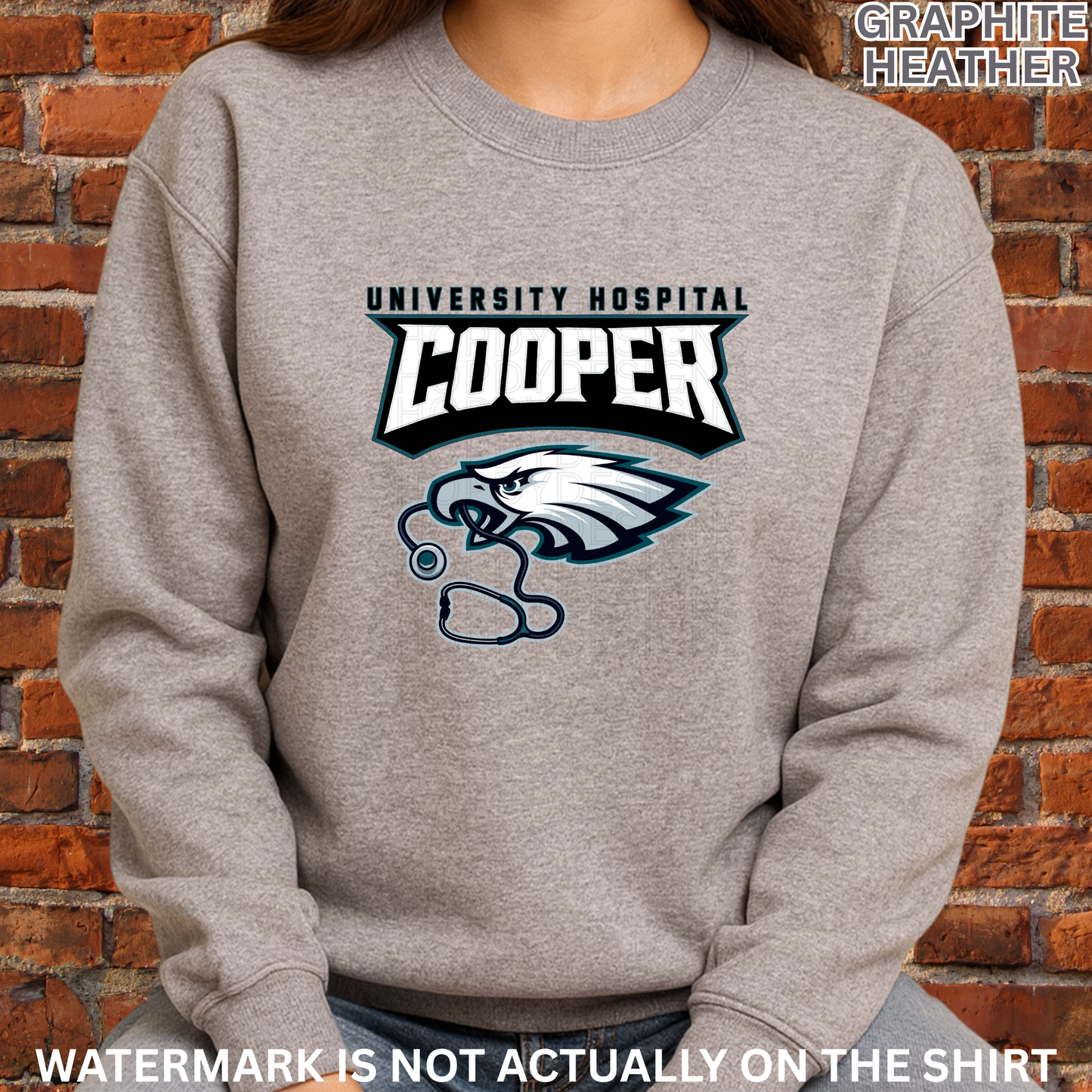 Cooper Hospital Philadelphia Birds Football Inspired Shirt, Crewneck Sweatshirt, Hoodie| Healthcare Worker Apparel