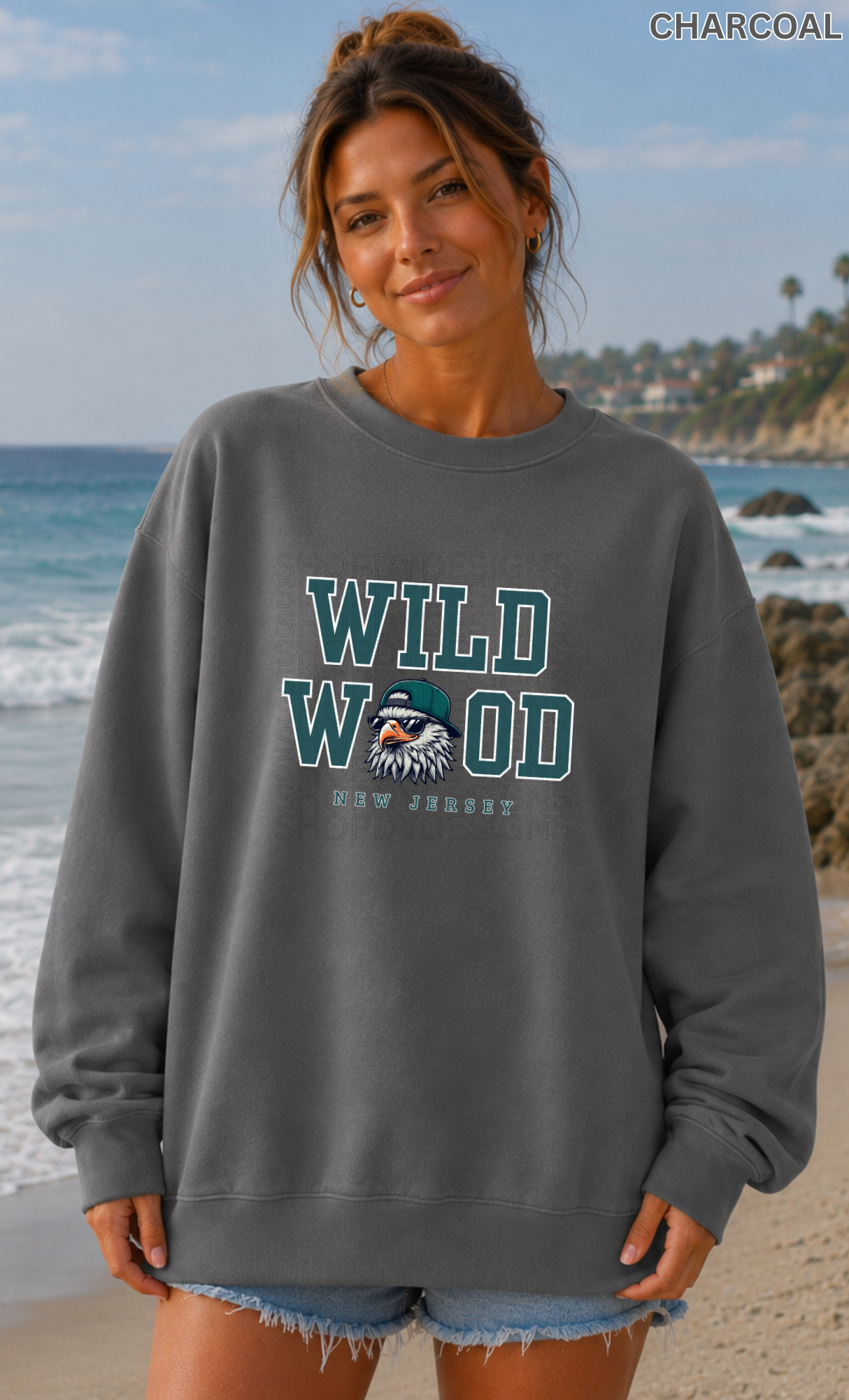 Wildwood Philly Football Inspired Beach Vibes T-Shirt, Crewneck Sweatshirt & Hoodie