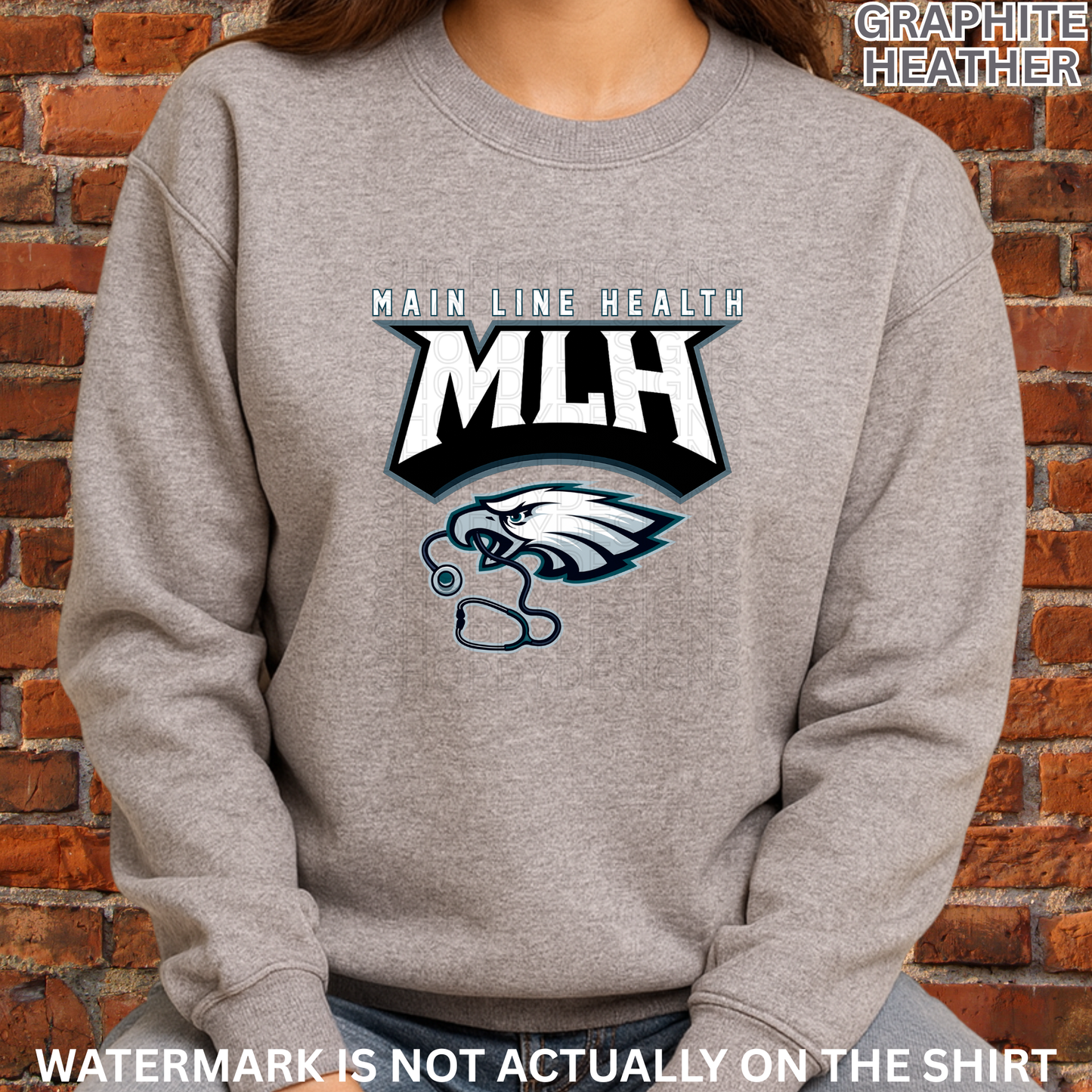 Main Line Health MLH Philadelphia Birds Football Inspired T-Shirt/Crewneck/Hoodie
