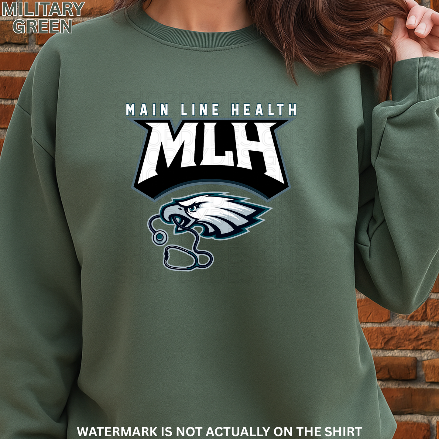 Main Line Health MLH Philadelphia Birds Football Inspired T-Shirt/Crewneck/Hoodie