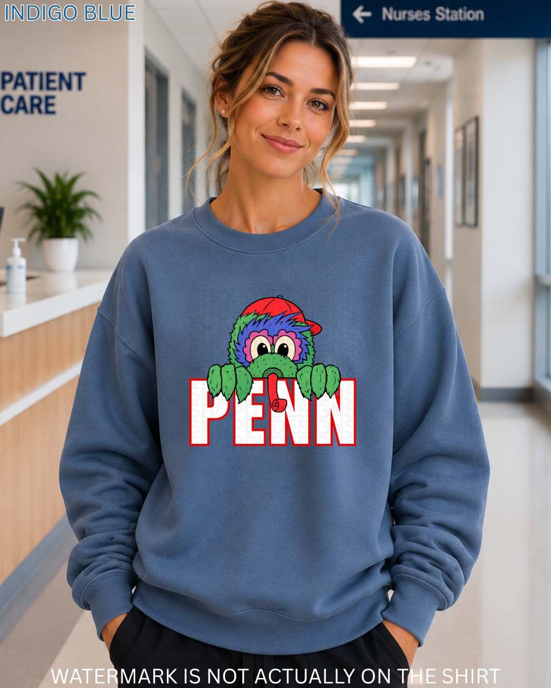 Penn Philadelphia Baseball Mascot Inspired “Peek-A-Boo” T-Shirt, Sweatshirt & Hoodie