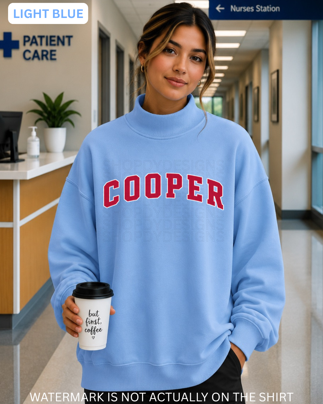 Cooper Varsity Mockneck Oversized Sweatshirt