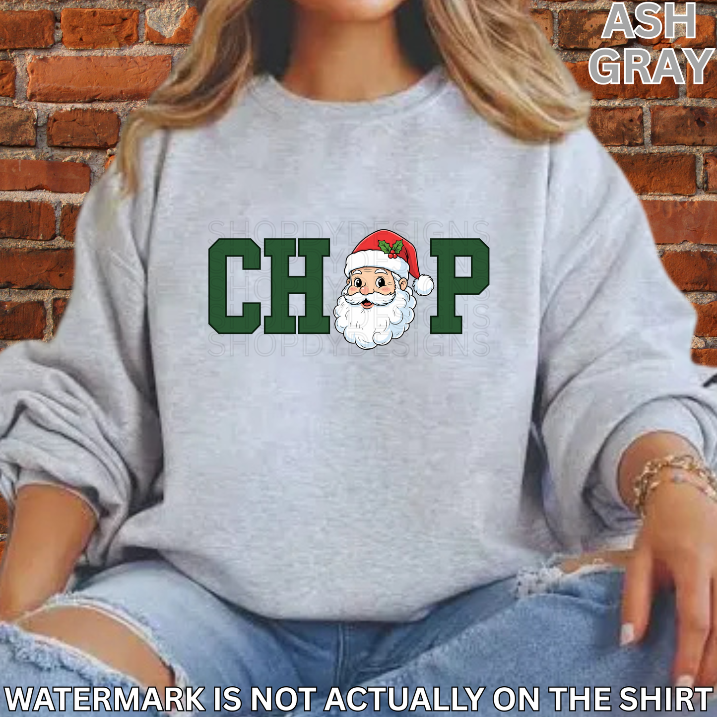 CHOP Santa Head Christmas T-Shirt/Crewneck/Hoodie