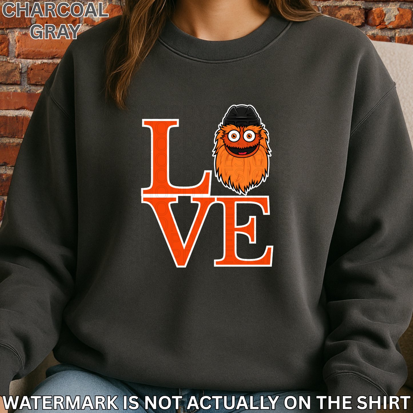 Gritty Head Love Park Shirt | Philly Hockey Fan T-Shirt, Crewneck Sweatshirt, Hoodie