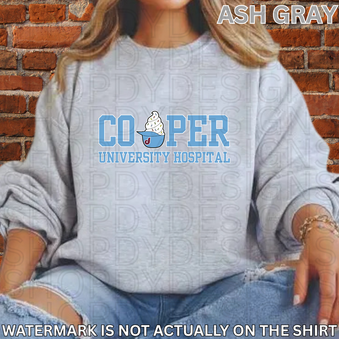 Cooper University Hospital Phillies Ice Cream Helmet Shirt, Crewneck Sweatshirt, Hoodie| Healthcare Worker Apparel