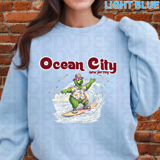Ocean City New Jersey Phanatic Surfing Shirt, Crewneck Sweatshirt, Hoodie