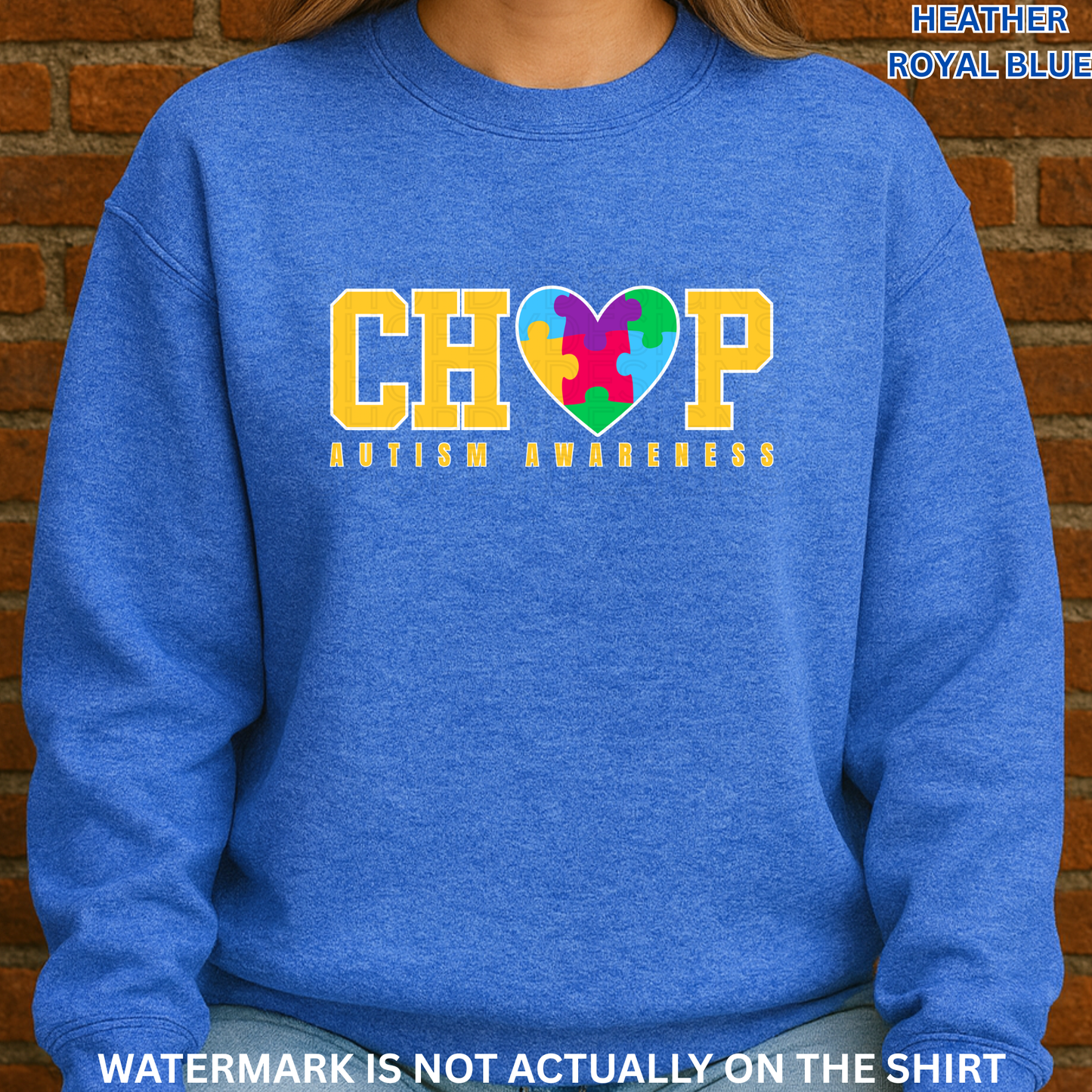 CHOP Autism Awareness T-Shirt, Sweatshirt & Hoodie | Puzzle Heart Design | Healthcare Apparel