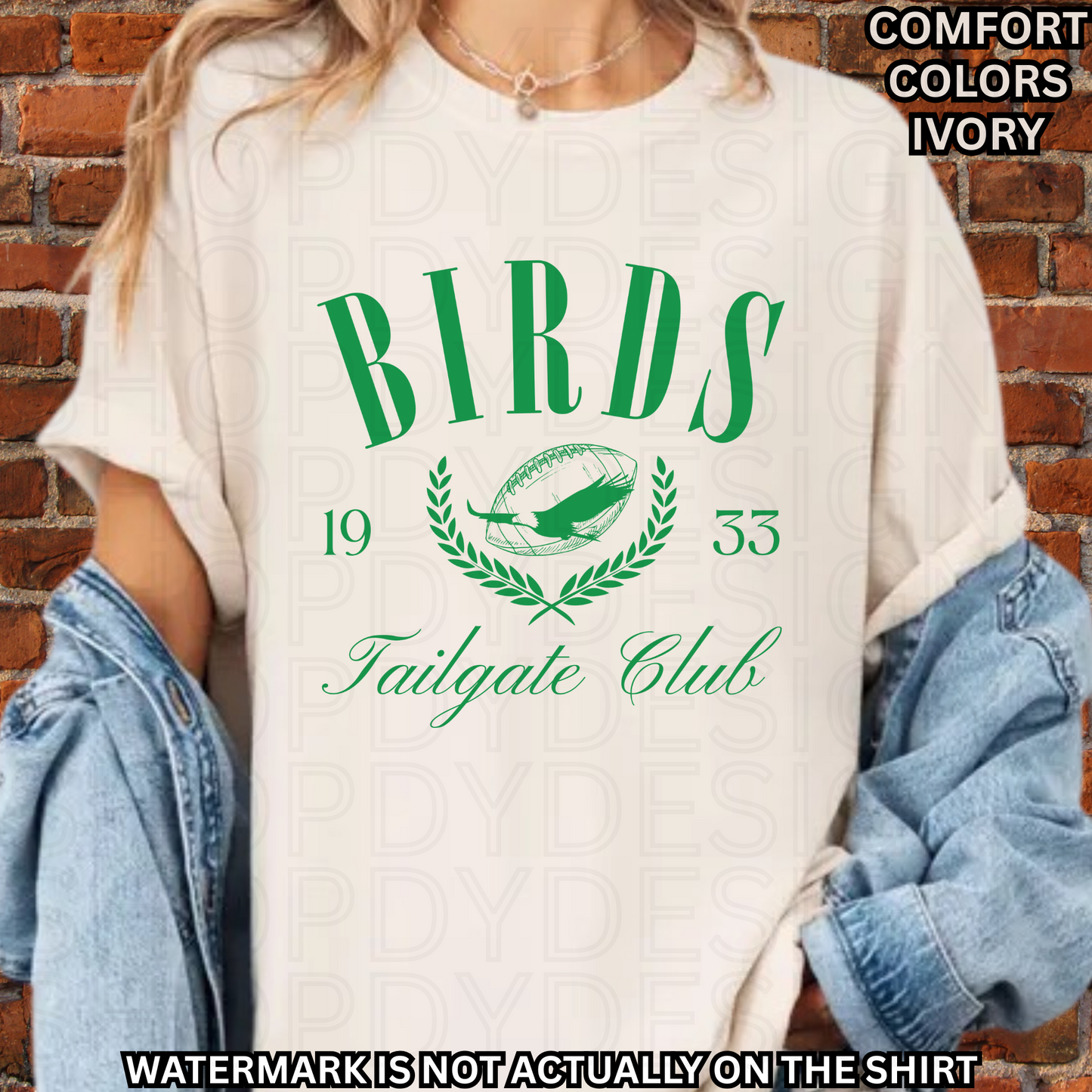 Birds Football Tailgate Club Comfort Colors T-Shirt