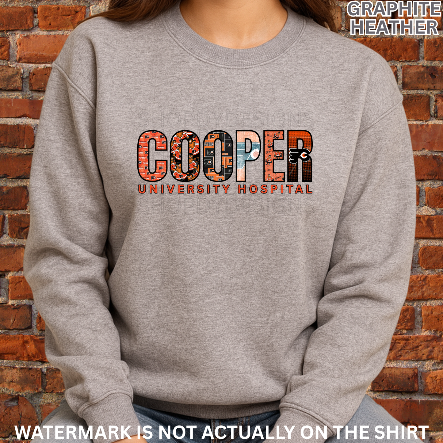 Cooper University Hospital “Hat Trick” Philly Hockey Inspired Shirt, Crewneck Sweatshirt, Hoodie| Healthcare Worker Apparel