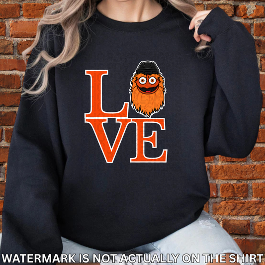 Gritty Head Love Park Shirt | Philly Hockey Fan T-Shirt, Crewneck Sweatshirt, Hoodie