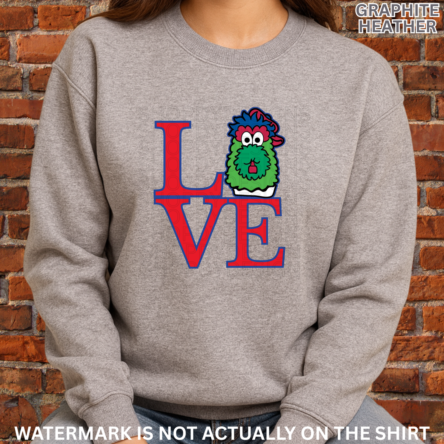 Phanatic Head Love Park Shirt | Philly Baseball Fan T-Shirt, Crewneck Sweatshirt, Hoodie