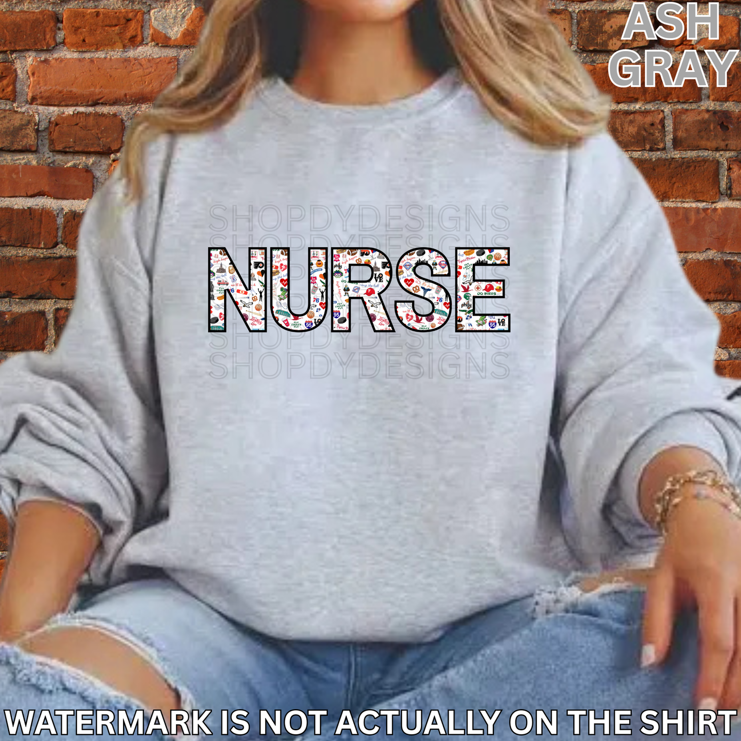 NURSE Philly Vibes T-Shirt, Crewneck Sweatshirt & Hoodie