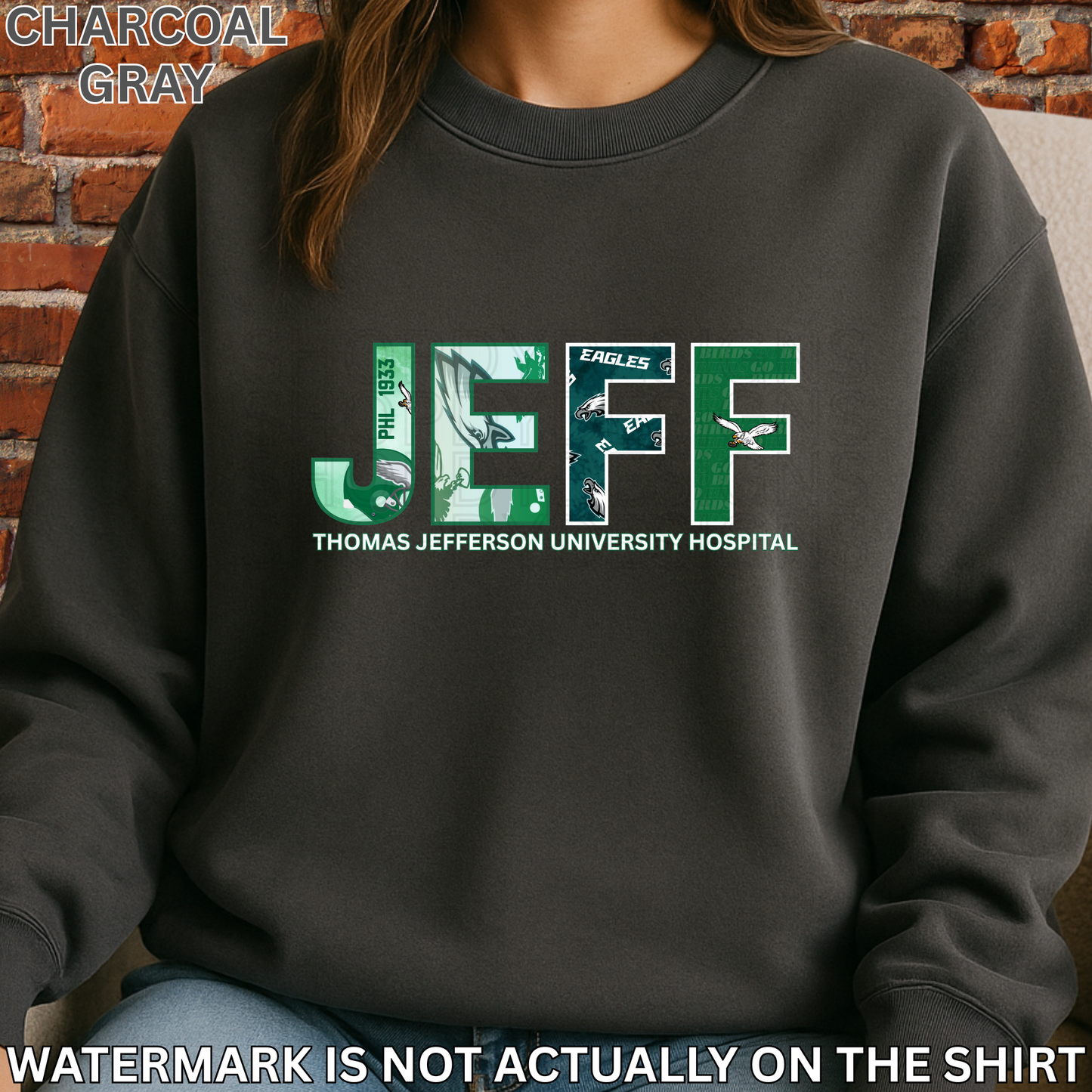 Jefferson Hospital “First Down” Philadelphia Football Inspired Shirt, Crewneck Sweatshirt, Hoodie| Healthcare Worker Apparel