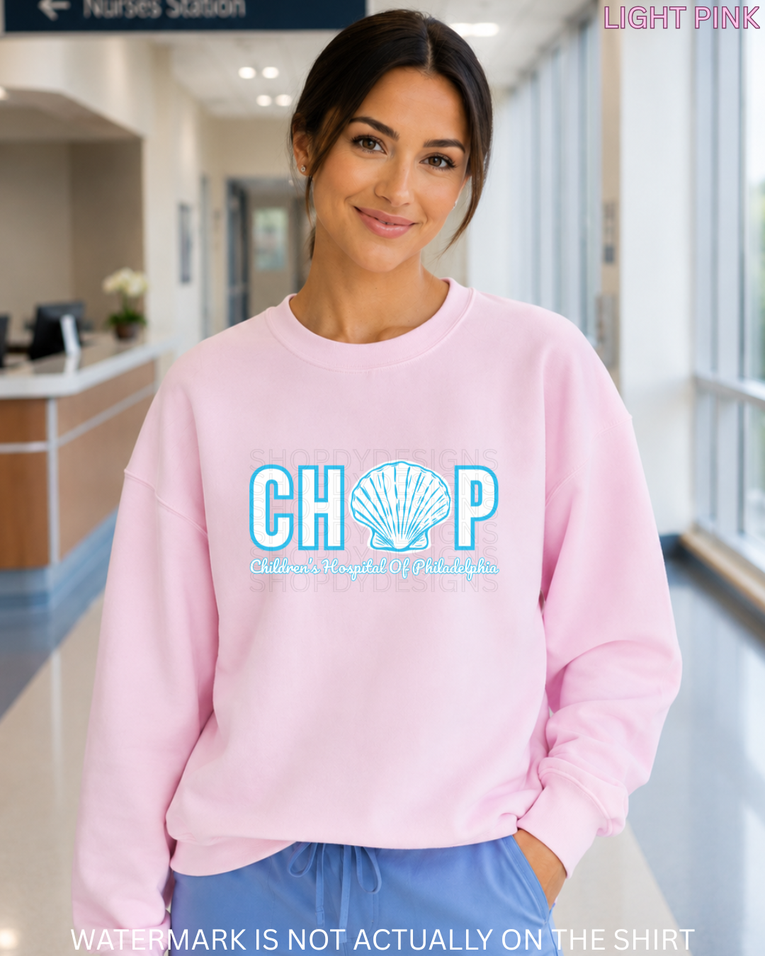 CHOP Seashell Beach Vibes T-Shirt, Crewneck Sweatshirt & Hoodie