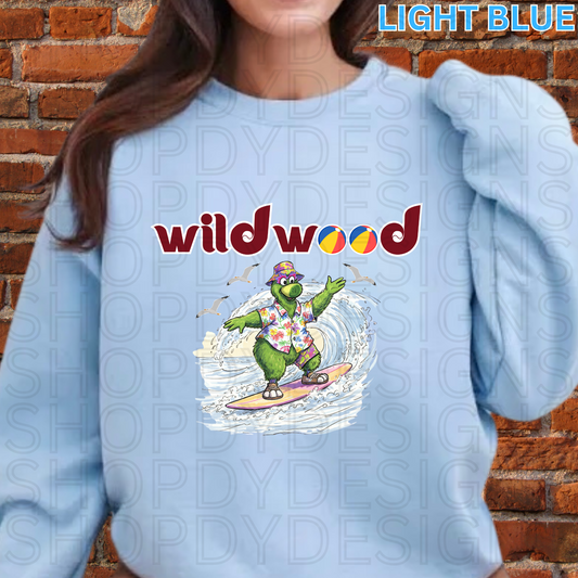 Wildwood New Jersey Phanatic Surfing Shirt, Crewneck Sweatshirt, Hoodie