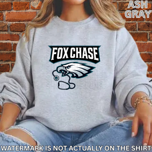 Fox Chase Philadelphia Birds Football Inspired Shirt, Crewneck Sweatshirt, Hoodie| Healthcare Worker Apparel