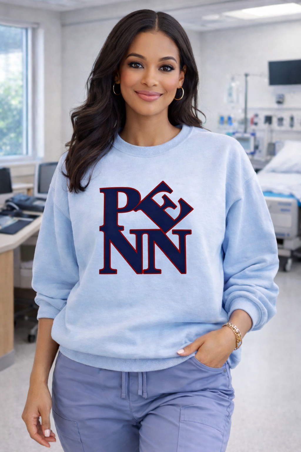 Penn “LOVE PARK” inspired Tee, Crewneck Sweatshirt, Hoodie | Philly-Inspired Healthcare Apparel