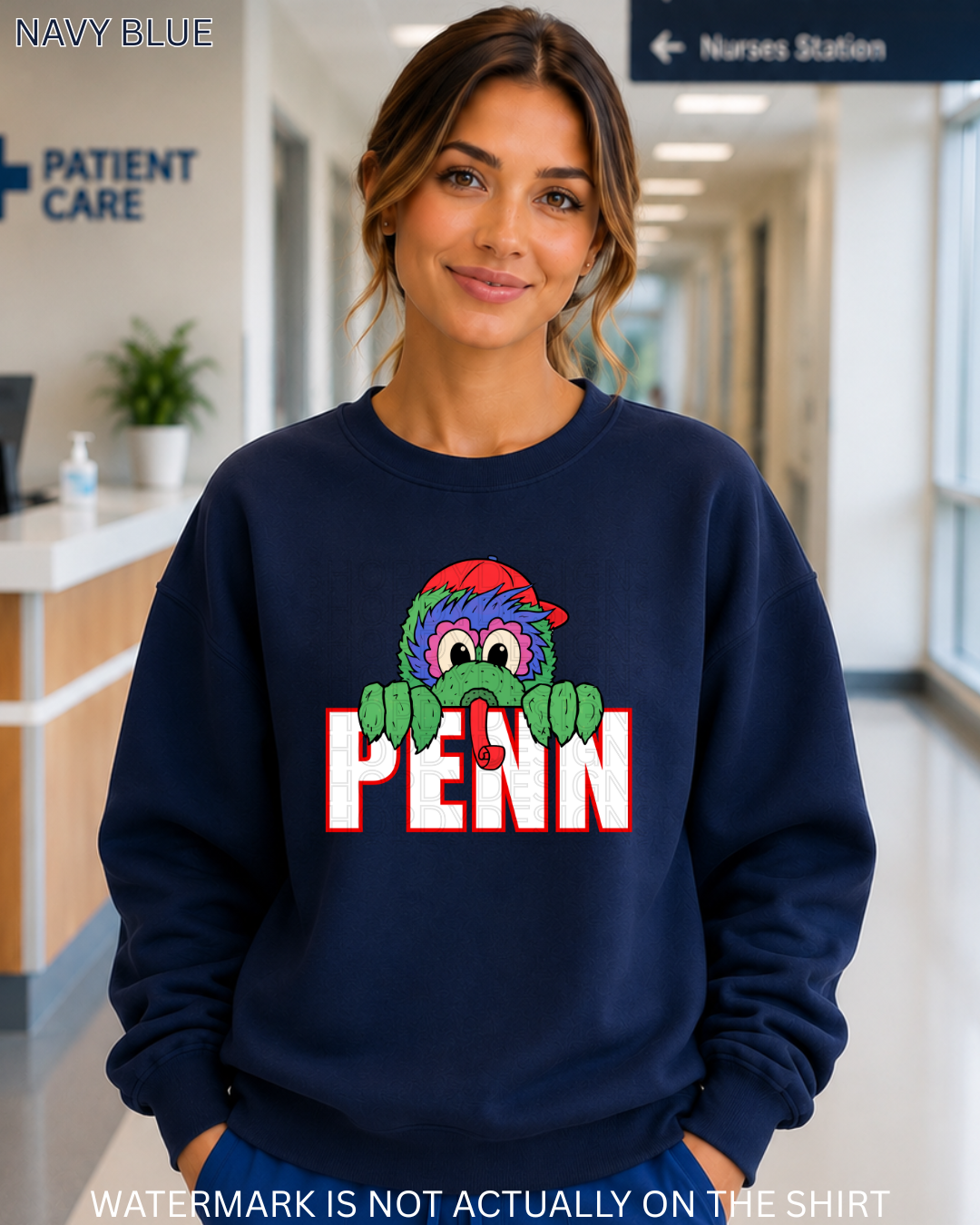 Penn Philadelphia Baseball Mascot Inspired “Peek-A-Boo” T-Shirt, Sweatshirt & Hoodie