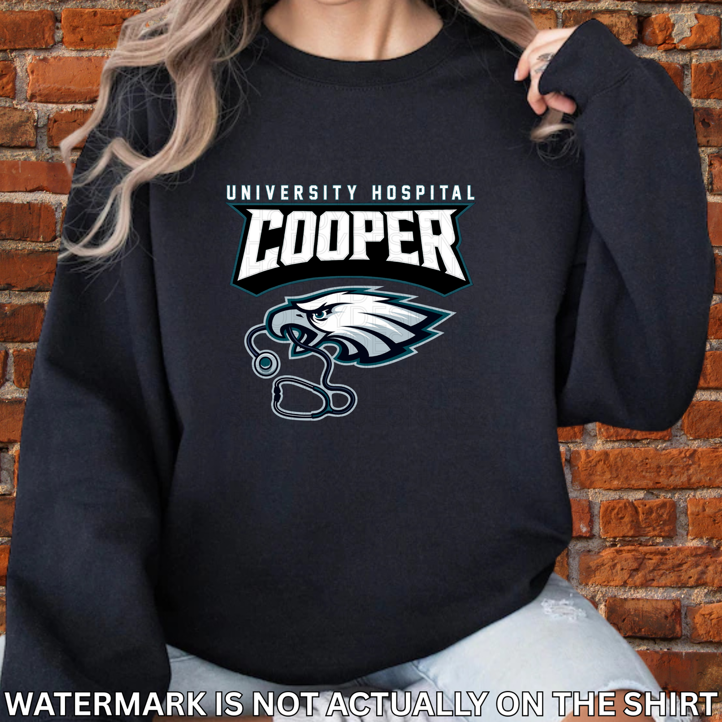 Cooper Hospital Philadelphia Birds Football Inspired Shirt, Crewneck Sweatshirt, Hoodie| Healthcare Worker Apparel