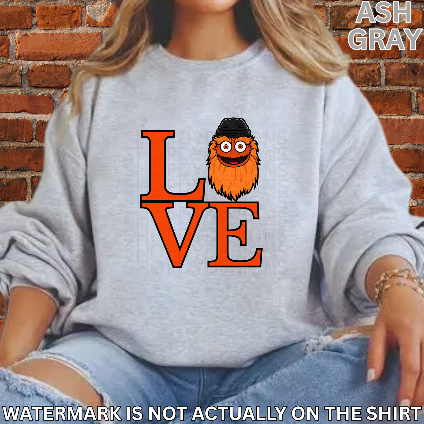 Gritty Head Love Park Shirt | Philly Hockey Fan T-Shirt, Crewneck Sweatshirt, Hoodie